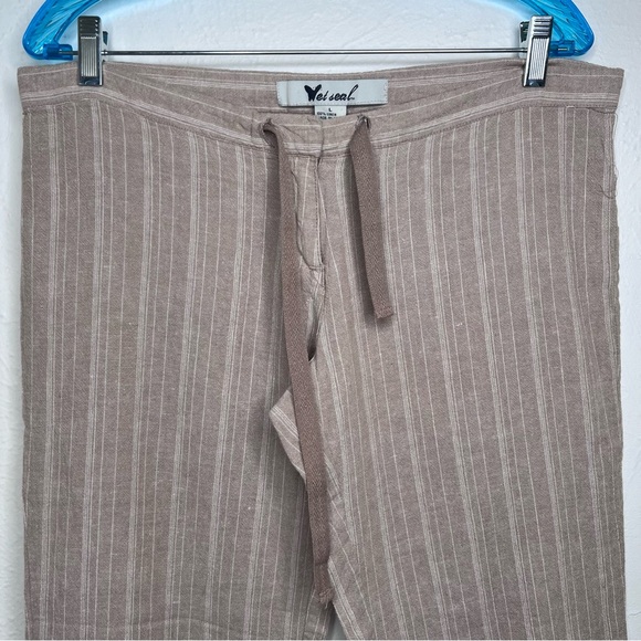 Wet Seal linen drawstring Women’s pants size: L - Picture 2 of 9